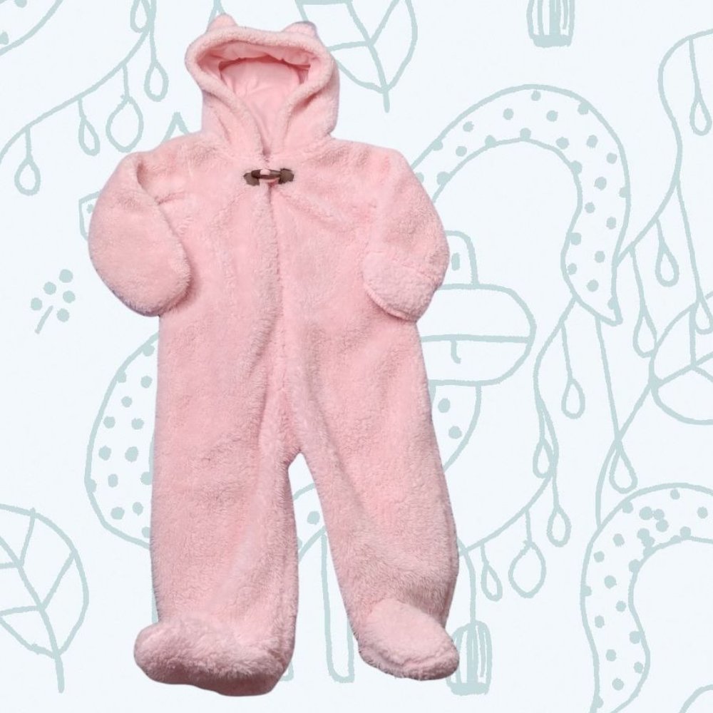 Carters Mois SnowSuit Winter Cream Zipp Polyester Soft 9 Months